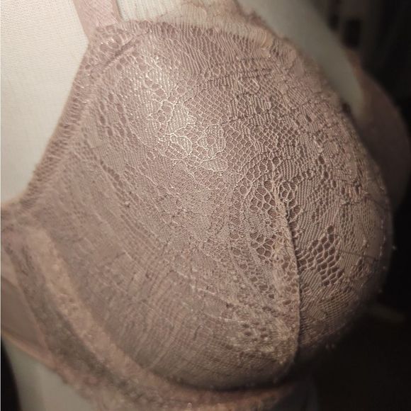 VS| DREAM ANGELS LINED DEMI SHIMMERY LACE BRA - Picture 5 of 7